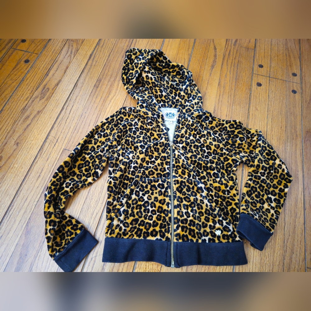 Juicy Couture leopard print zip-up hoodie W/ Pants